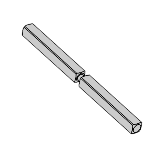 DORMAKABA Split Spindle To Suit SVP Lock 45-59mm Door Thickness 90050056619 - Click Image to Close