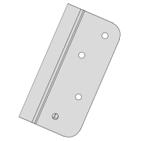 ERA Challenger Hinge Component For Composite & Timber Door Flag (White)