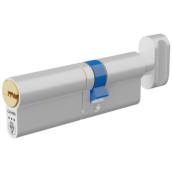 CAVEO TS007 3* Key & Turn Euro Dimple Cylinder 90mm 55(Ext)/35 (50/10/30T) KD - Click Image to Close