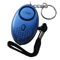 MINDER Mini Keyring Torch Personal Alarm Blue