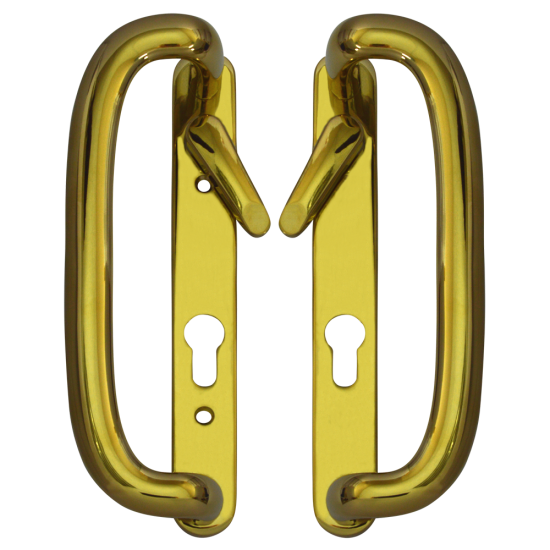 MILA Trinty/ Prolinea Patio Handle & Lever Gold - Click Image to Close