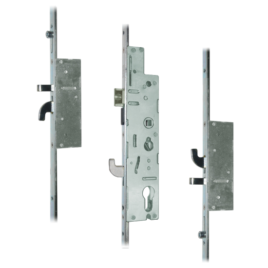 FULLEX XL 44mm Lever Operated Latch & Hookbolt - 2 Hook & 2 Anti-Lift 35/92-62 - 44mm Faceplate - Click Image to Close