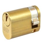 UNION 2x8 Oval Half Cylinder To Suit 2332 Oval Profile Nightlatches 40mm (30/10) KD PB