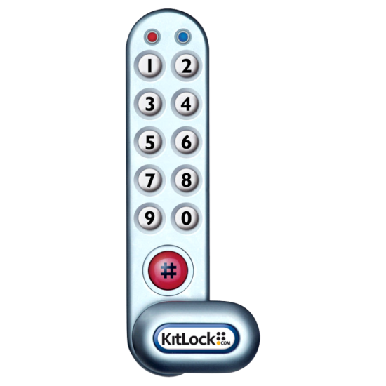 CODELOCKS KitLock KL1000 Battery Operated Digital Cabinet Lock With Slam Latch KL1000 With Slam Latch - Click Image to Close
