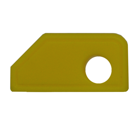 EVVA EPS Coloured Key Caps Small Yellow - Click Image to Close