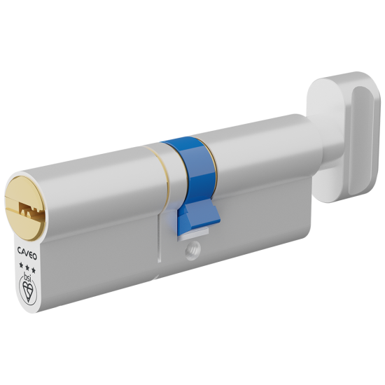 CAVEO TS007 3* Key & Turn Euro Dimple Cylinder 85mm 45(Ext)/40 (40/10/35T) KD - Click Image to Close