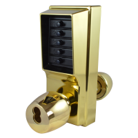 DORMAKABA Simplex 1000 Series 1021B Knob Operated Digital Lock With Key Override PB No Cylinder 1021B-03
