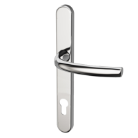 HOPPE Suited Lever/Lever Handle 240mm Backplate With 92mm Centres AR7550/3492 Polished Chrome 50021382