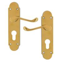 ASEC Oakley Plate Mounted Lever Furniture PB Euro Lever Lock Visi
