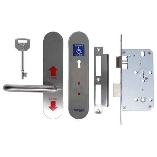 MORGAN ACL900 Accessible DIN Standard Lockset Non Handed - Click Image to Close