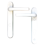MILA Pro Secure PAS24 2 Star 220mm Lever/Lever Door Furniture White (Bagged)