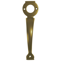 A PERRY Solid Brass Long Throw Lock Gate Handle Polished Brass