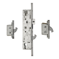 YALE YS170 Lever Operated Latch & Hookbolt Split Spindle 20mm Radius To Suit IG Doors - 2 Hook 45/92 To Suit IG Doors (YS170-3H45IGILH)