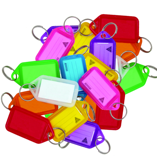 KEVRON ID30 Giant Tags Bag of 25 Assorted Colours Assorted Colours x 25 - Click Image to Close
