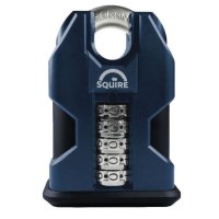 SQUIRE SS50C Stronghold Closed Shackle Recodable Combination Padlock 50mm Closed Shackle Visi