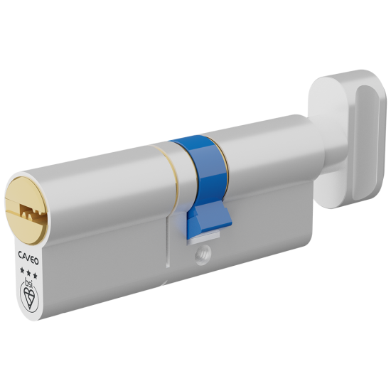 CAVEO TS007 3* Key & Turn Euro Dimple Cylinder 80mm 45(Ext)/35 (40/10/30T) KD - Click Image to Close