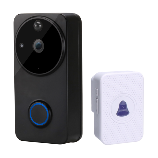 ASEC Smart Video Doorbell Black - Click Image to Close