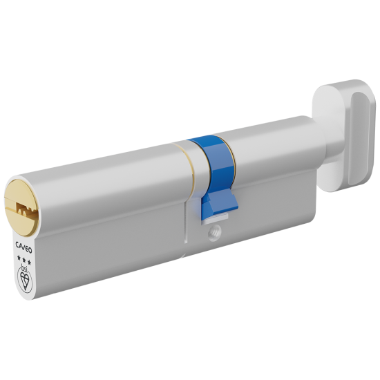 CAVEO TS007 3* Key & Turn Euro Dimple Cylinder 100mm 60(Ext)/40 (55/10/35T) KD - Click Image to Close