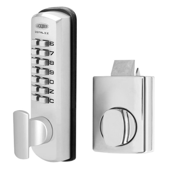 LOCKWOOD DGT002 Series Digital Lock With Rim Latch & Holdback SC Out - Click Image to Close