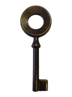 FBK10 Antique Brass Fancy Bow Key Blank