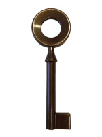 FBK11 Antique Brass Fancy Bow Key Blank