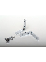 Chrome Plated Strap Stop Hinge (Pair)