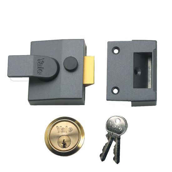 YALE 84 & 88 Non-Deadlocking Nightlatch 40mm DMG with PB Cylinder Visi (84) - Click Image to Close