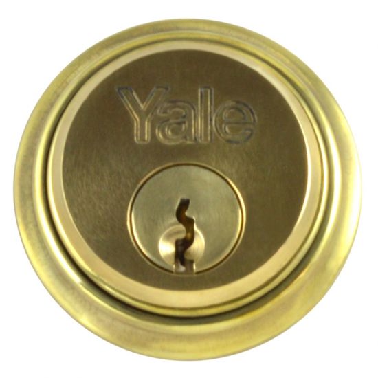 YALE 1122 Screw-In Cylinder PB KD Single Boxed - Click Image to Close