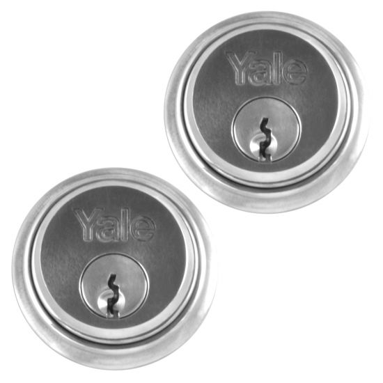 YALE 1122 Screw-In Cylinder SC KD Pair Boxed - Click Image to Close