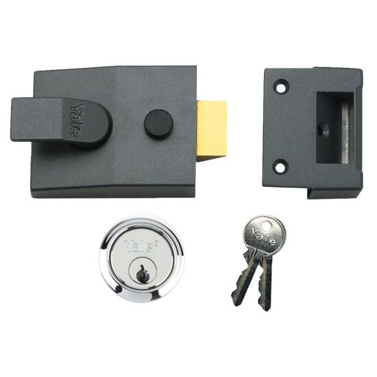 YALE 84 & 88 Non-Deadlocking Nightlatch 60mm DMG with SC Cylinder Boxed (88) - Click Image to Close