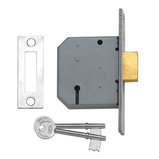 UNION 2177 3 Lever Deadlock 64mm SC KD Bagged - Click Image to Close