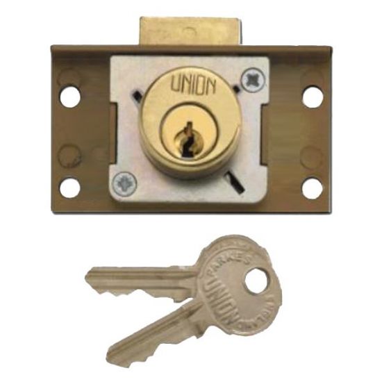 UNION 4137 Cylinder Cupboard / Drawer Lock 64mm PL KD Bagged - Click Image to Close