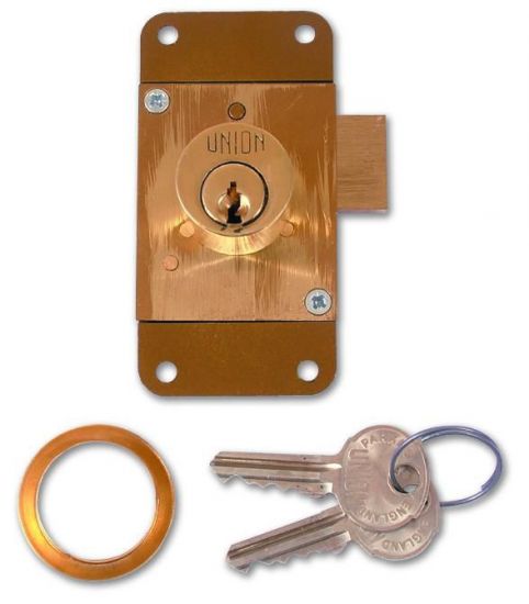 UNION 4143 Cylinder Straight Cupboard Lock 75mm PL KD Bagged - Click Image to Close