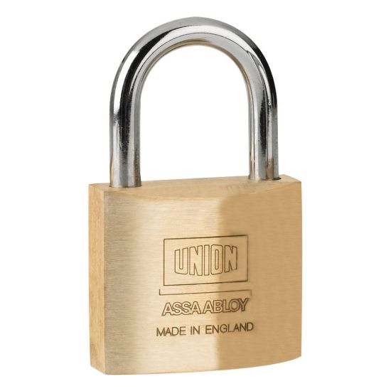 UNION 3122 Brass Open Shackle Padlock 40mm KD Boxed - Click Image to Close
