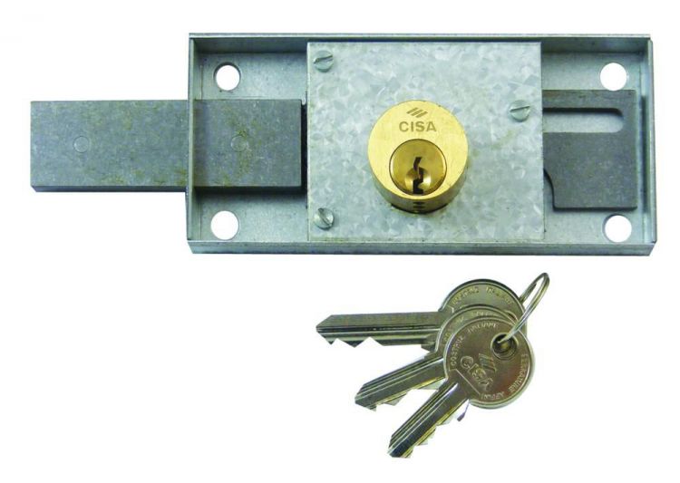 CISA 41110 Shutter Lock 120mm x 55mm KD LH - Click Image to Close