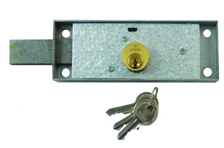 CISA 41420 Shutter Lock 155mm x 55mm KD LH - Click Image to Close