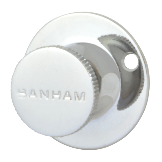 Banham R102 Security Bolt Turn Knob 40mm CP - Click Image to Close