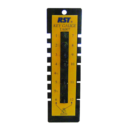 RST TA007 Pin & Pipe Key Gauge TA007 - Click Image to Close