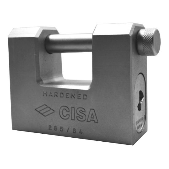 CISA 28550 LIM Steel Sliding Shackle Padlock 84mm KD 28550-85 Boxed - Click Image to Close