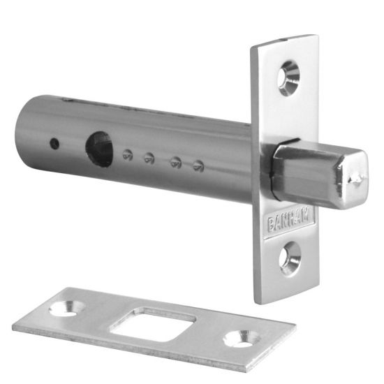 Banham R102 Door Security Bolt - Key 76mm CP - Click Image to Close