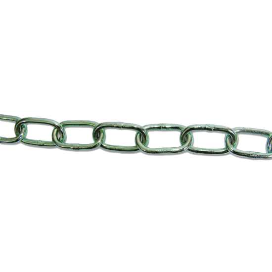 ENGLISH CHAIN Zinc Plated Welded Steel Chain 30m Chain - 3mm Link Diameter - ZP - Click Image to Close