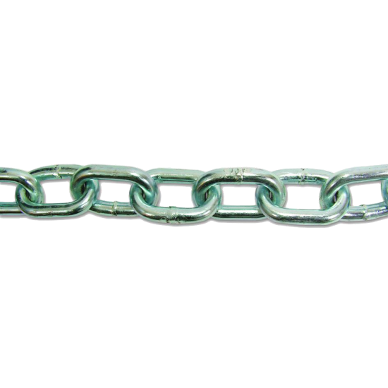 ENGLISH CHAIN Zinc Plated Welded Steel Chain 25m Chain - 5mm Link Diameter - ZP - Click Image to Close