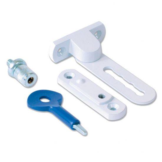 YALE 117 Ventilation Window Lock WH Visi - Click Image to Close