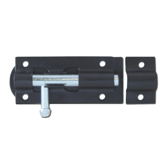 ASEC Straight Tower Bolt Black - 75mm - Click Image to Close