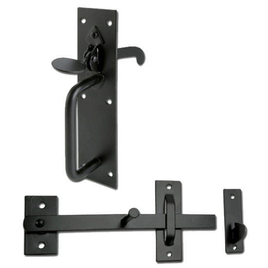 ASEC Heavy Duty Suffolk Latch Black - Click Image to Close
