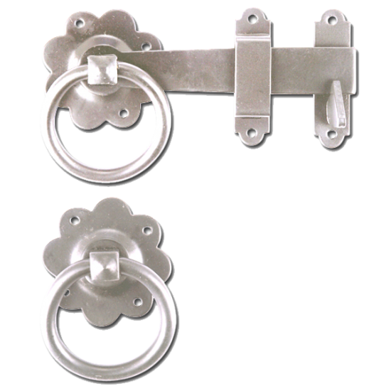 ASEC Ring Gate Latch Zinc Plated - Click Image to Close