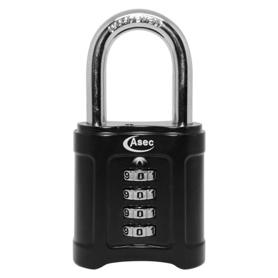 ASEC Open Shackle Combination Padlock 55mm 4-Digit Open Shackle - Click Image to Close