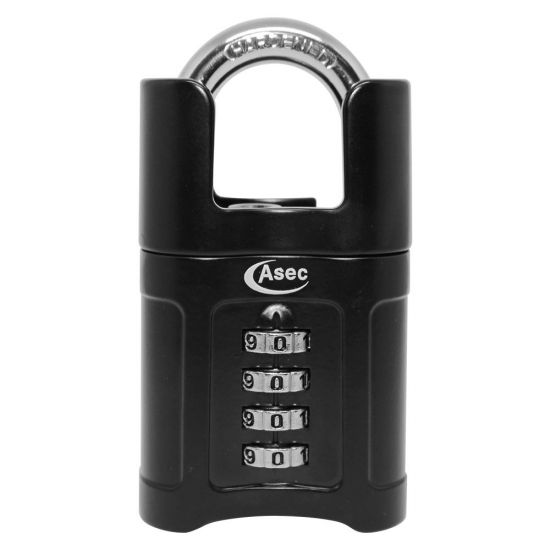 ASEC Closed Shackle Combination Padlock 55mm 4-Digit Closed Shackle - Click Image to Close