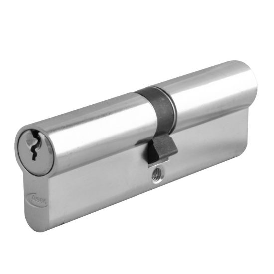 ASEC 5-Pin Euro Double Cylinder 100mm 50/50 (45/10/45) KD NP Visi - Click Image to Close