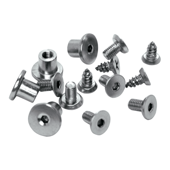 ASEC Cubicle Bolts, Nuts & Screws Kit Fixings To Suit 13mm Board - Click Image to Close